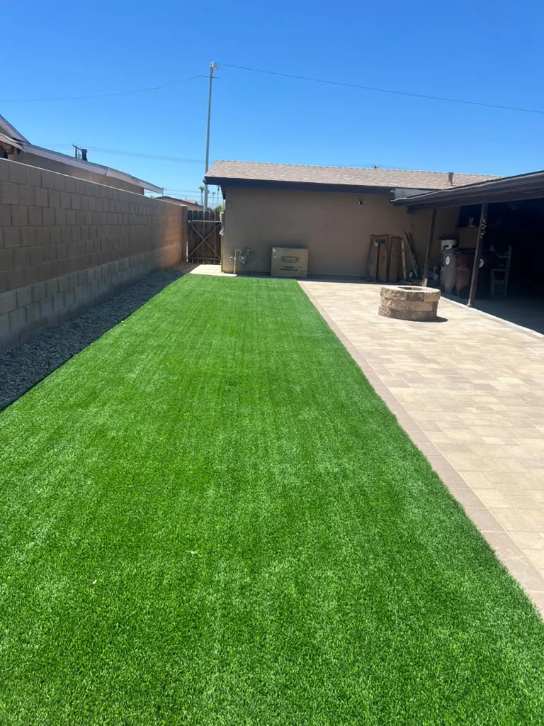 Completed outdoor landscaping transformation in Indio — photo 6