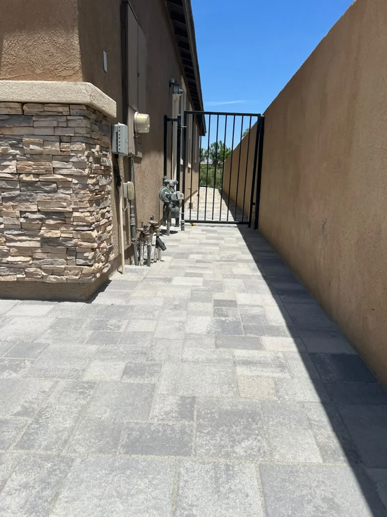 Completed hardscape project — pavers and gravel in Indio, CA — photo 4