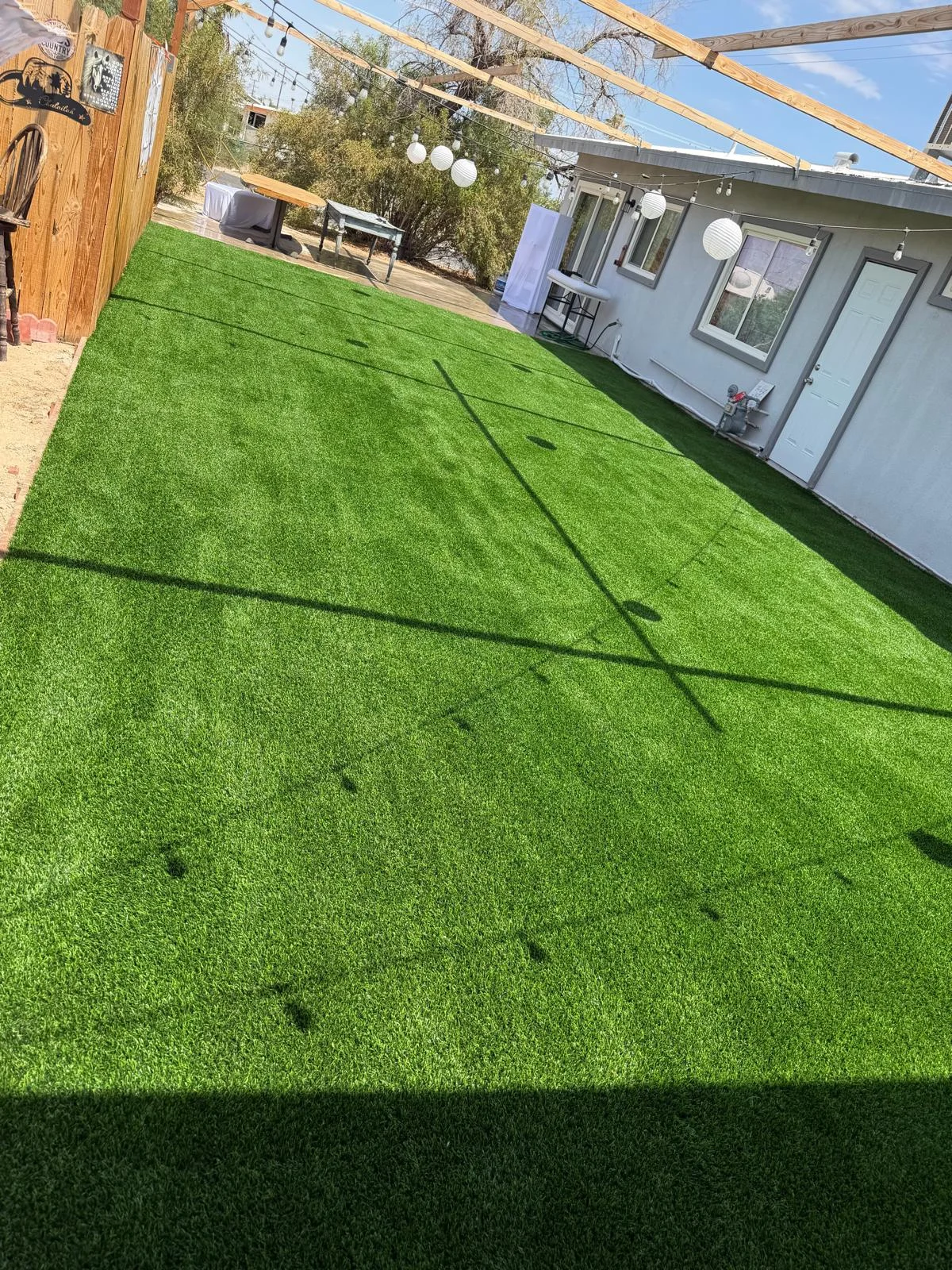 Finished artificial turf project in Twentynine Palms — photo 2