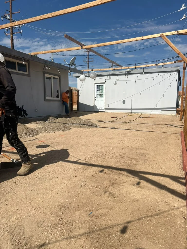 Outdoor area before artificial turf installation in Twentynine Palms — photo 2