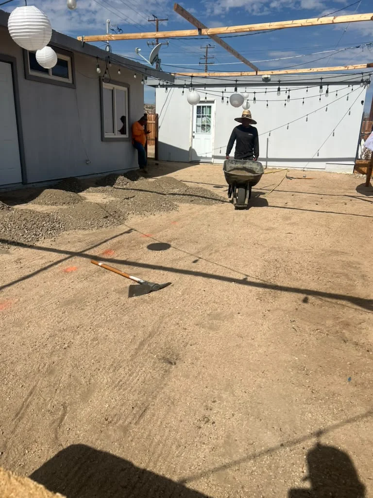 Outdoor area before turf installation — photo 3
